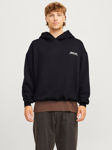 JACK & JONES Sweatshirt 'JWHROXBURY' in Schwarz: Vorderseite