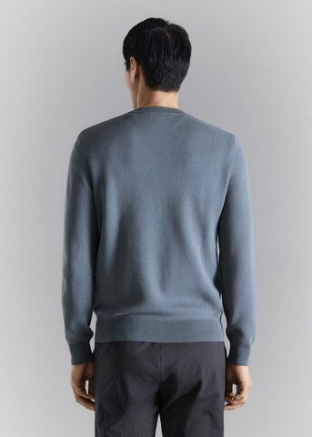 MANGO MAN Sweater 'Luxus' in Green