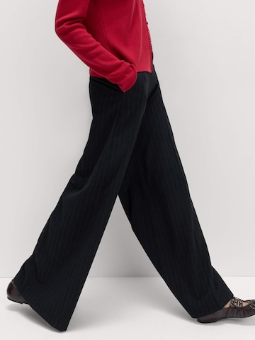 Marks & Spencer Wide leg Pantalon in Blauw
