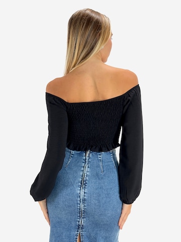 Elara Bluse in Schwarz