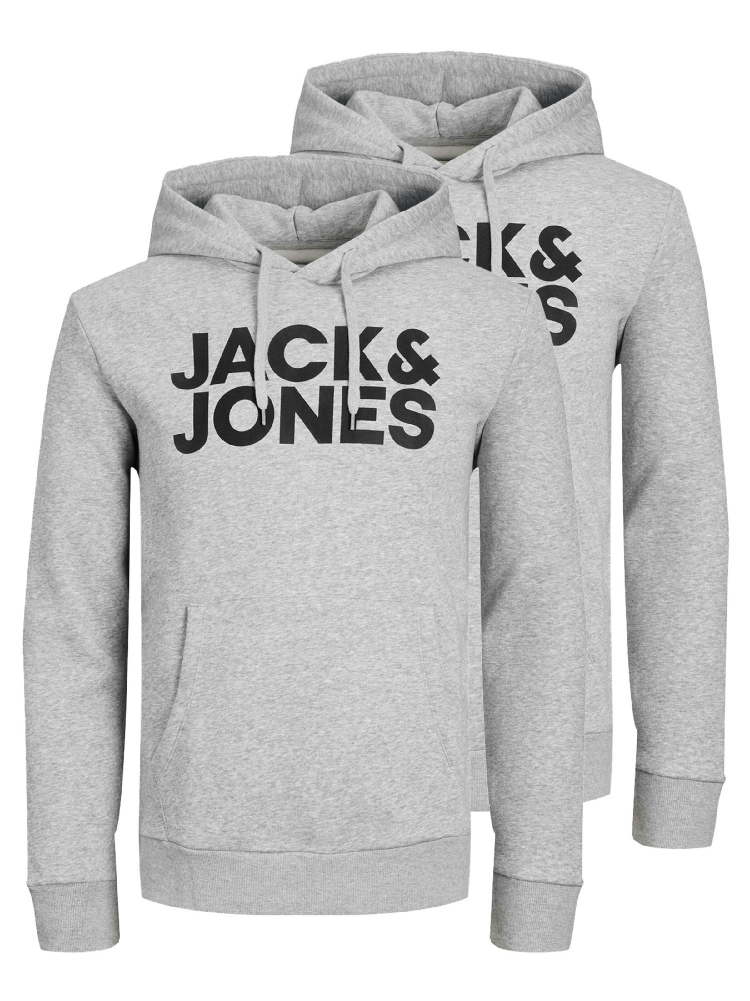 JACK & JONES Sweatshirt 'Corp'‌‌‌‌‌‌‌ in Grau: Vorderseite