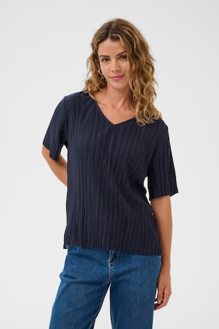 Cream Blouse 'Juniper' in Blue: front