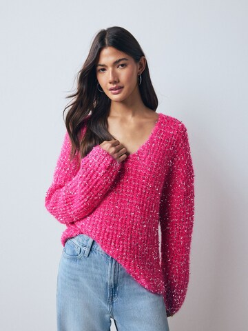 Next Pulóver - rózsaszín: elől