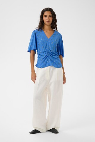 SOAKED IN LUXURY Bluse 'SLArjana' in Blau