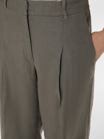 Cambio Wide Leg Bundfaltenhose 'Mira' in Grün