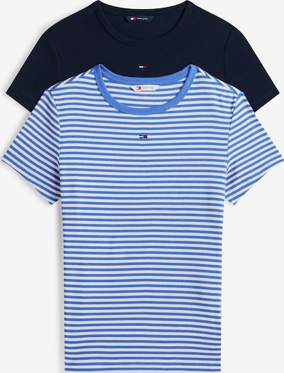 Tommy Jeans Majica 'ESSENTIAL' u mornarsko plava / kraljevsko plava / bijela, Pregled proizvoda