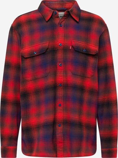 LEVI'S ® Skjorte 'Jackson Worker' i indigo / rød / svart, Produktvisning