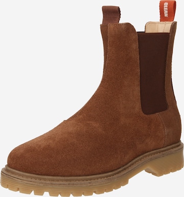 EKN Footwear Chelsea boots 'OSIER' in Bruin: voorkant