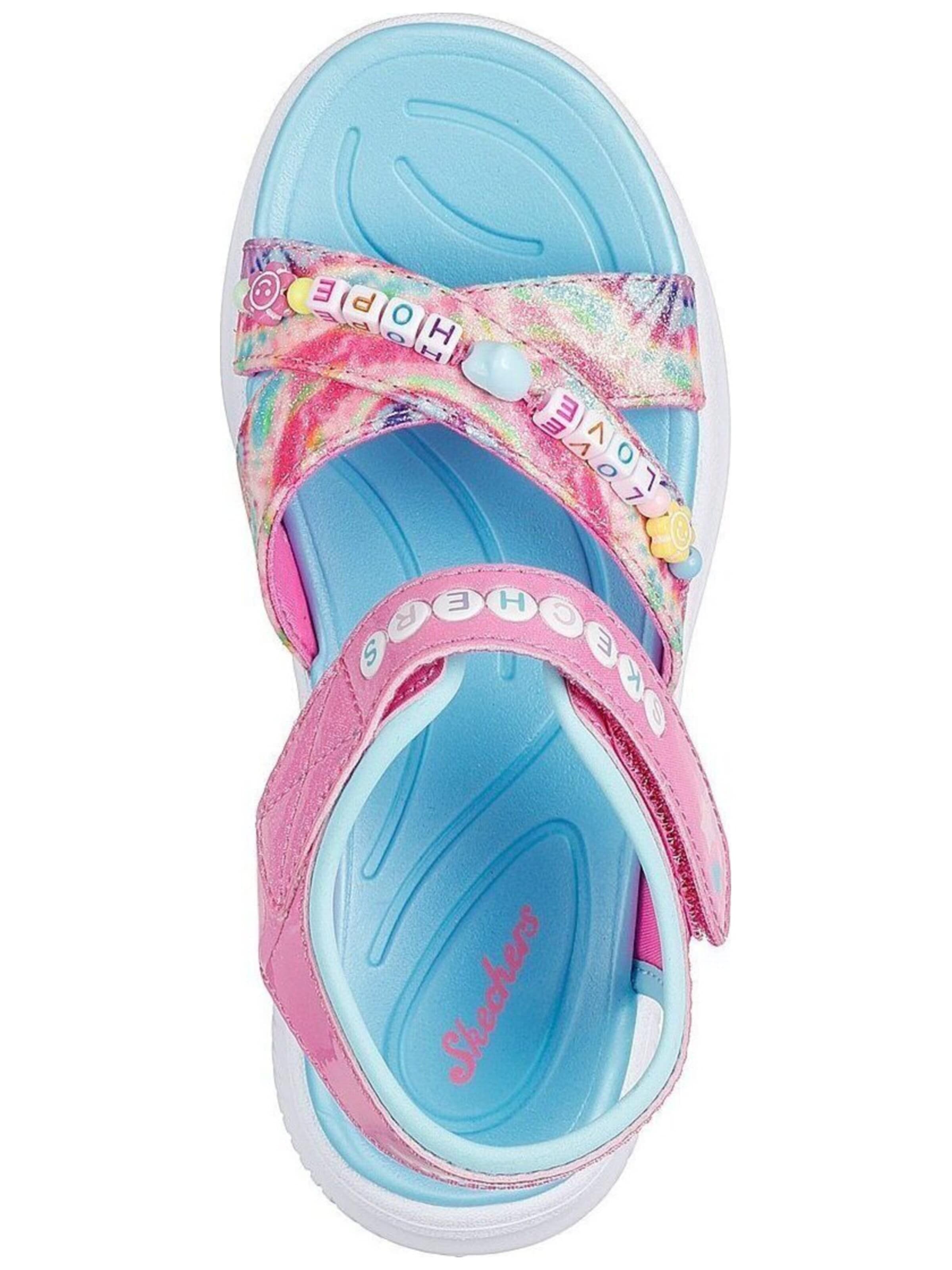 SKECHERS Offene Schuhe 'Skechers Jumpsters Sandal - Tie Dye Bf'‌‌‌‌‌‌ in Pink