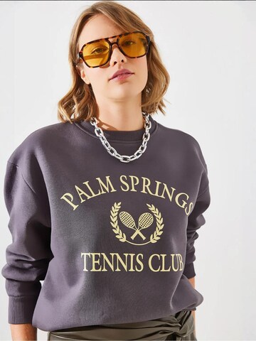 Bianco Lucci Sweatshirt in Grijs
