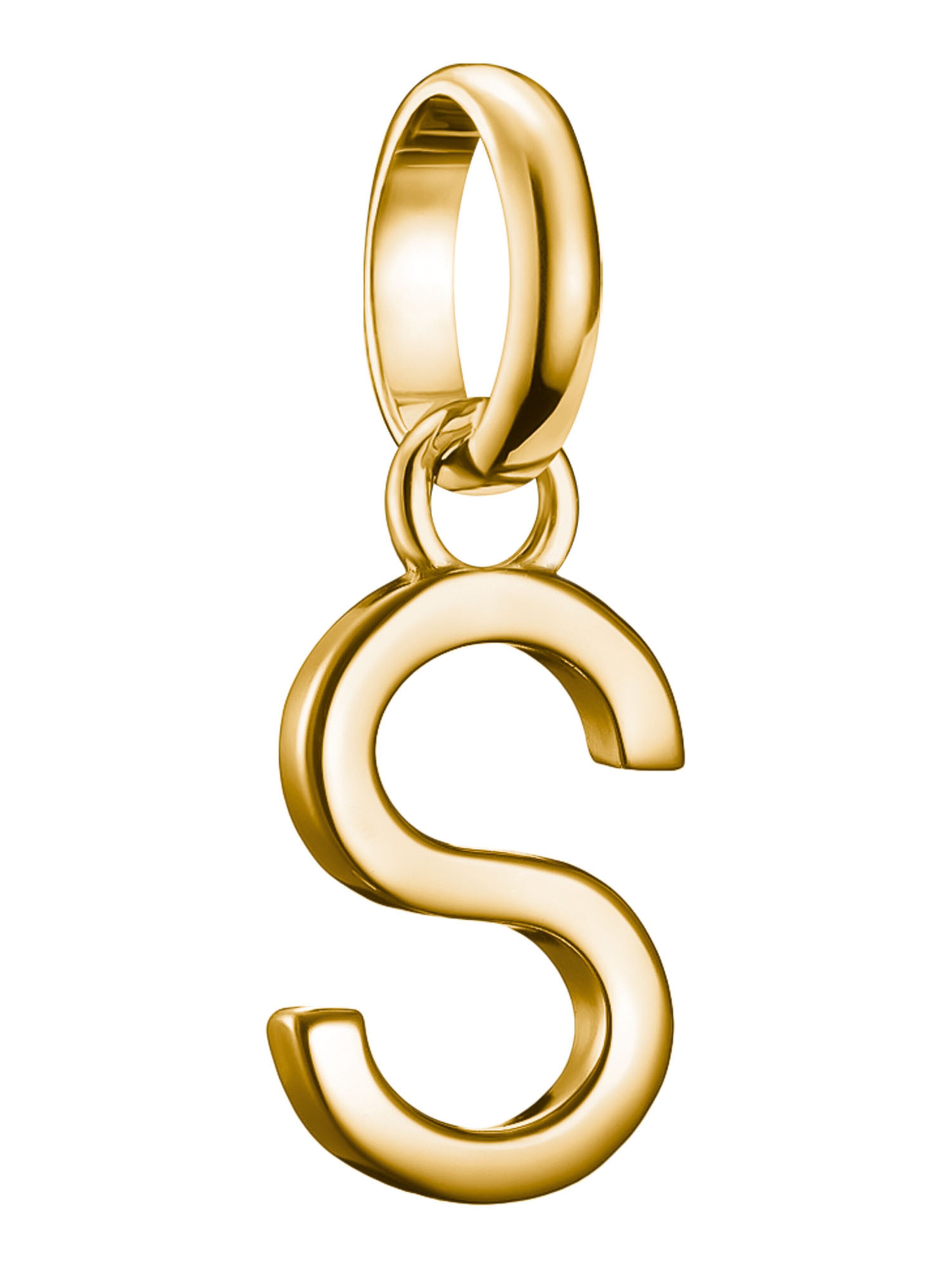 Thomas Sabo Anhänger 'Buchstabe S' in Gold: Vorderseite