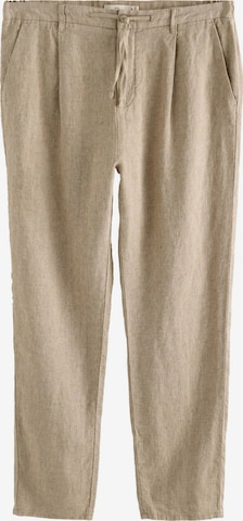Regular Pantalon à pince Next en marron : devant