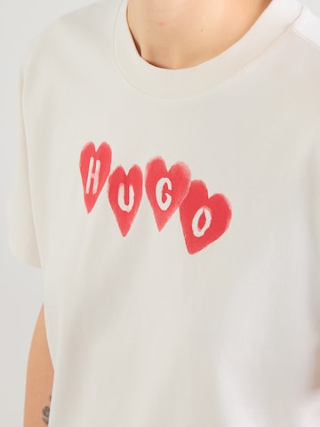 HUGO - Camiseta en blanco