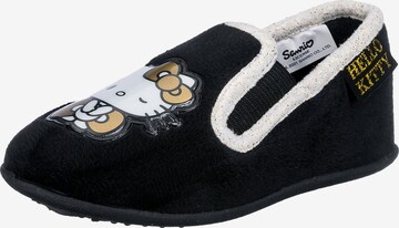 HELLO KITTY Slippers in Black: front
