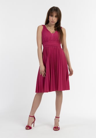 Robe de cocktail faina en rose