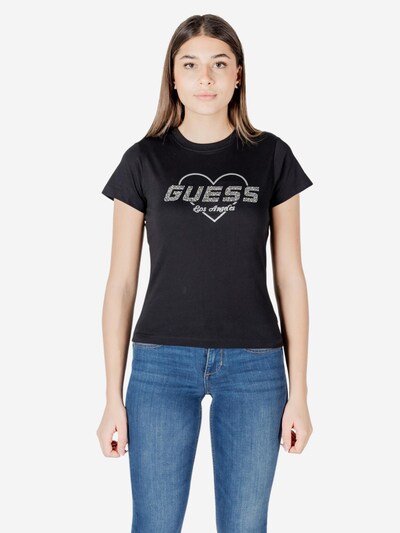 Maglietta 'NARCISO CN V5GI10 K9RM1' in XS GUESS di colore nero, Visualizzazione prodotti