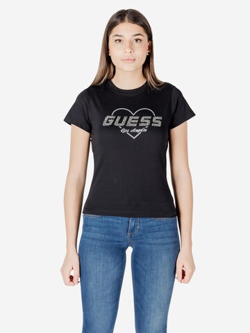 Maglietta 'NARCISO CN V5GI10 K9RM1' di GUESS in nero: frontale