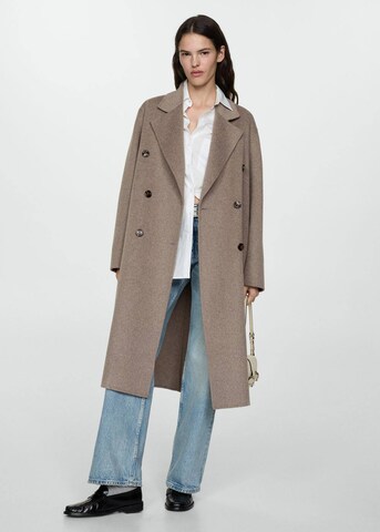 MANGO Between-seasons coat 'Picarol' in Brown: front