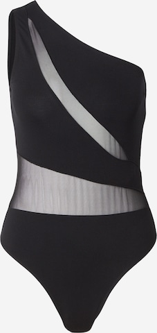 juoda ABOUT YOU Marškinėliai-glaustinukė 'Liliane': priekis