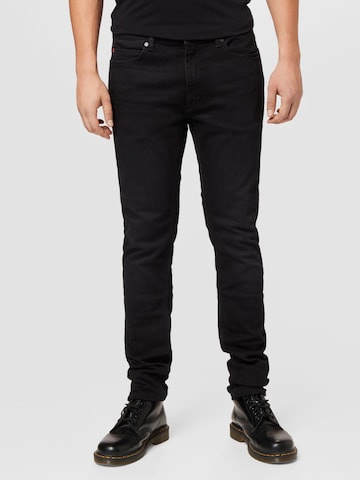 Slimfit Jeans 'HUGO 734' de la HUGO Red pe negru: față