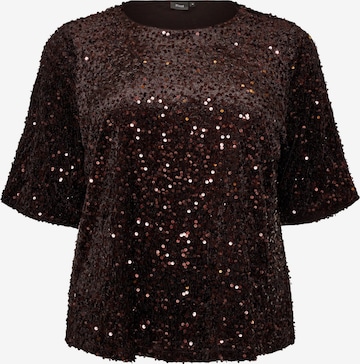 Camicia da donna di Zizzi in marrone: frontale