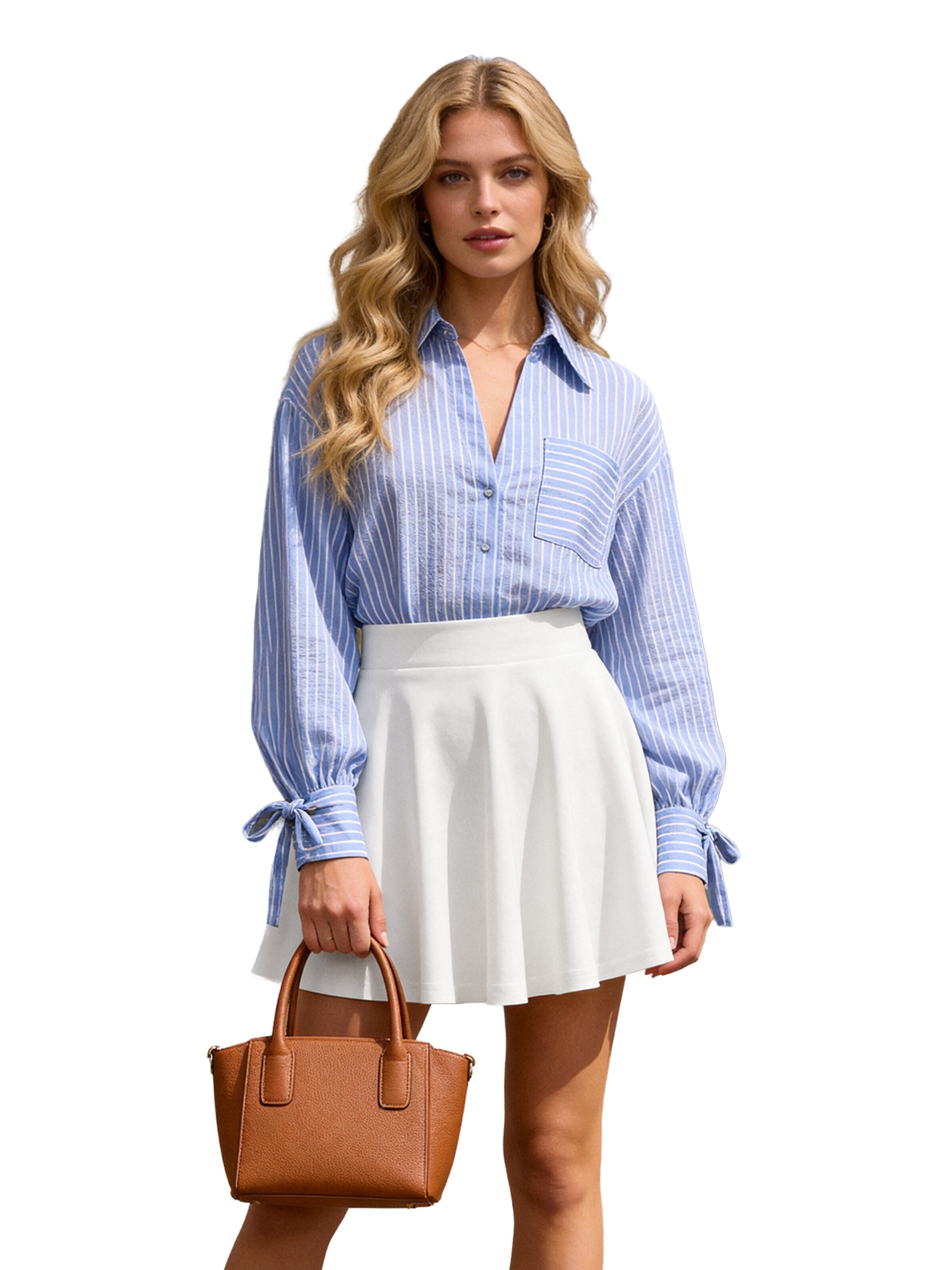 Zapaka Skirt in White: front