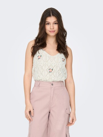 ONLY Top in Weiß: Vorderseite