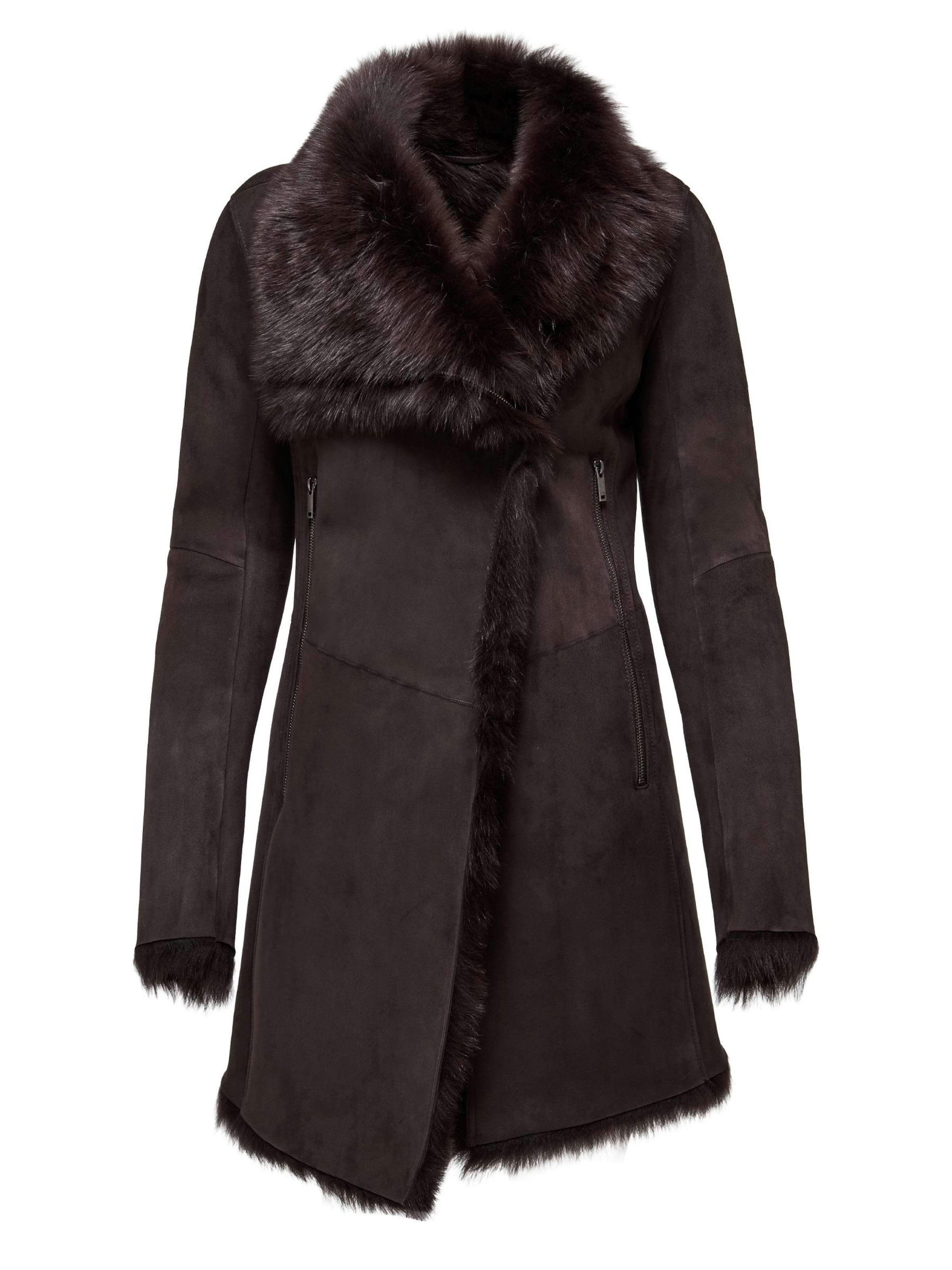 V S P Vinterfrakke 'Kristell' i brun, Produktvisning