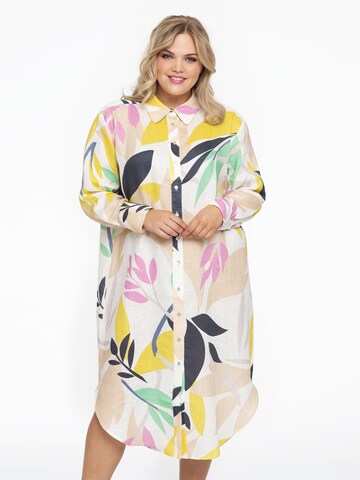 YOEK Blusenkleid 'Patrisse' in Weiß: Vorderseite