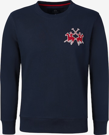 Sweat-shirt La Martina en bleu : devant