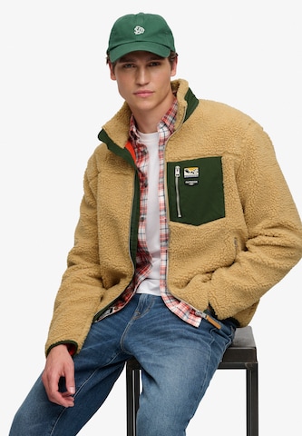 smėlio Superdry & Co Flisinis džemperis 'MOUNTAIN'