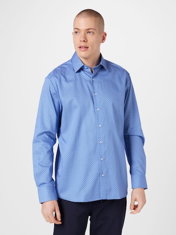 ETERNA Regular fit Button Up Shirt in Blue: front