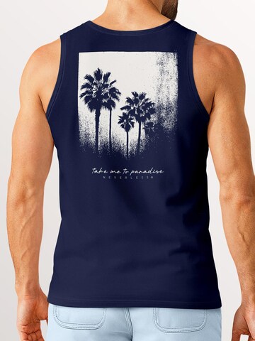 Neverless Shirt 'Palmen' in Blue