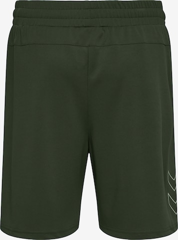 Hummel Regular Workout Pants 'FLEX' in Green