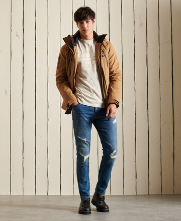 Superdry Tapered Shirt in Grijs