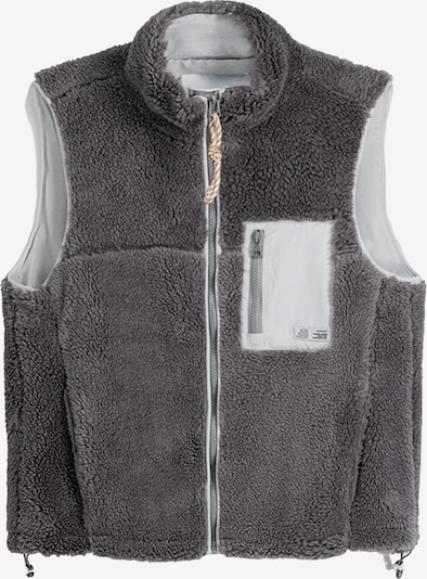 Bershka Gilet en gris clair / gris foncé, Vue avec produit