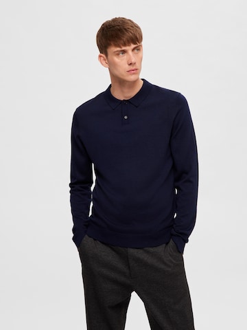 Pullover 'Town' di SELECTED HOMME in blu: frontale