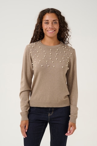 CULTURE Pullover i brun: forside