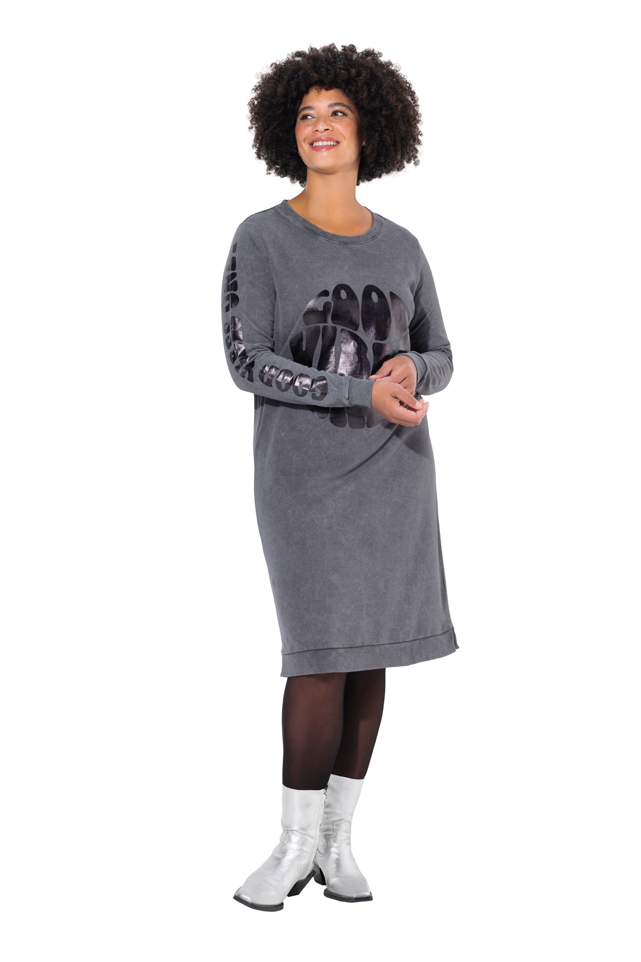 Angel of Style Kleid in Grau: Vorderseite