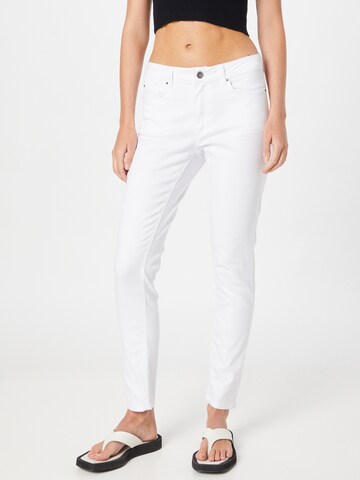 Coupe slim Jean 'Hazel' MORE & MORE en blanc : devant