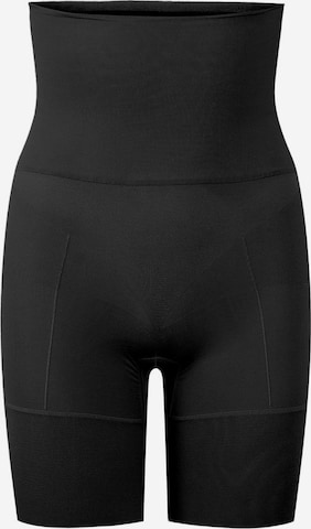 PIECES - Pantalón moldeador en negro: frente