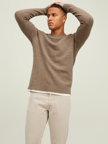 Pull-over JACK & JONES en beige : devant