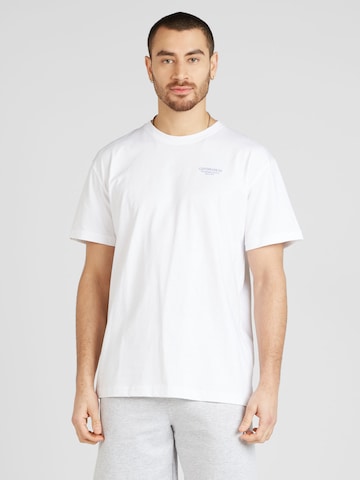 Cleptomanicx T-Shirt 'Birdwatcher' in Weiß: predná strana
