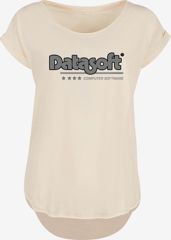 F4NT4STIC Shirt 'Retro Gaming Datasoft' in Beige: front