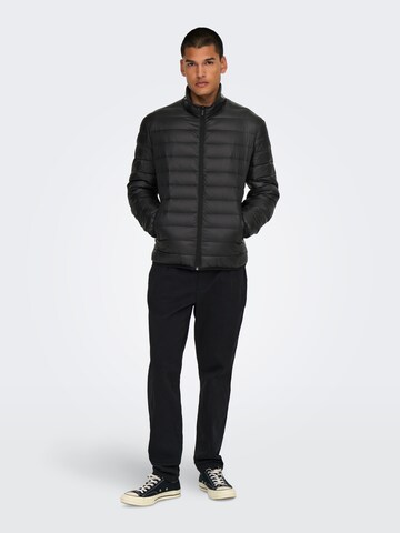 Veste mi-saison 'ONSGAVIN' Only & Sons en noir