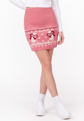 MYMO - Falda en rojo: frente