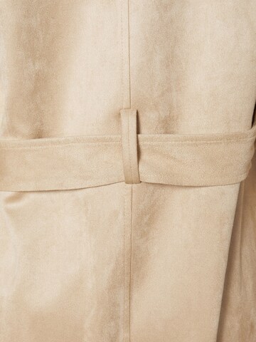 Bershka Between-Seasons Coat in Beige