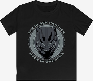 F4NT4STIC Shirt 'Marvel Black Panther Made in Wakanda' in Zwart: voorkant