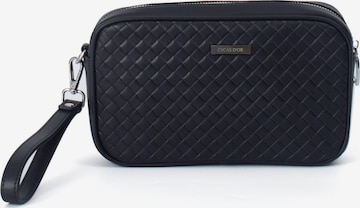 CYCAS D'OR - Bolso de noche 'LUCERAN' en negro: frente