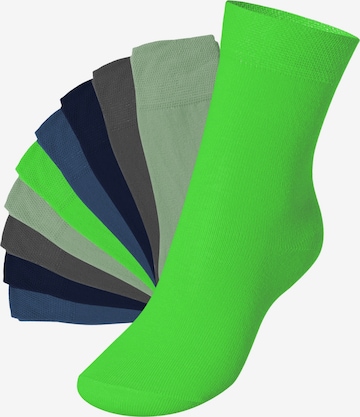 footstar Socken 'EVERYDAY!' in Grün: Vorderseite